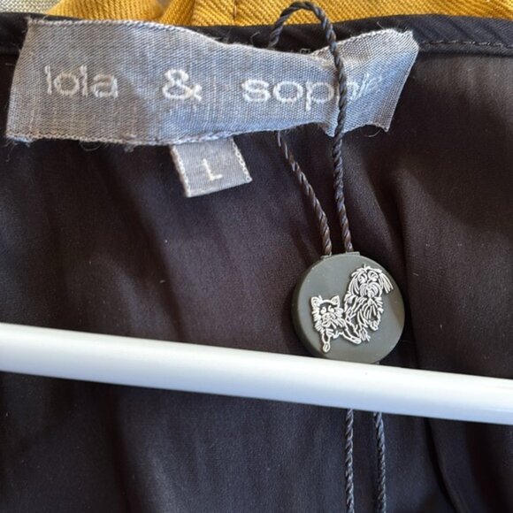 [New] Lola & Sophie (L) Black Tank Style Mini Slip Dress - Picture 5 of 12